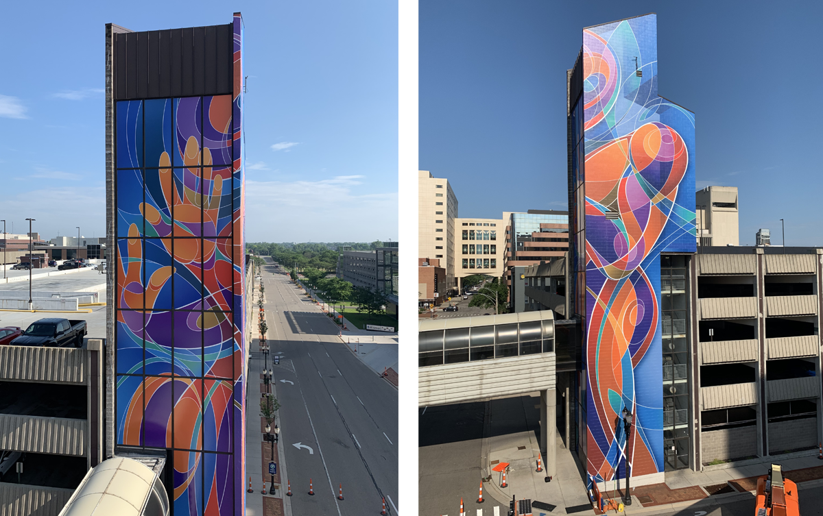 Lansing Parking Garage Mural